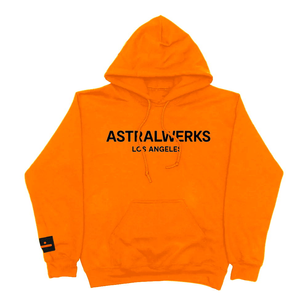 Orange los angeles hoodie hotsell