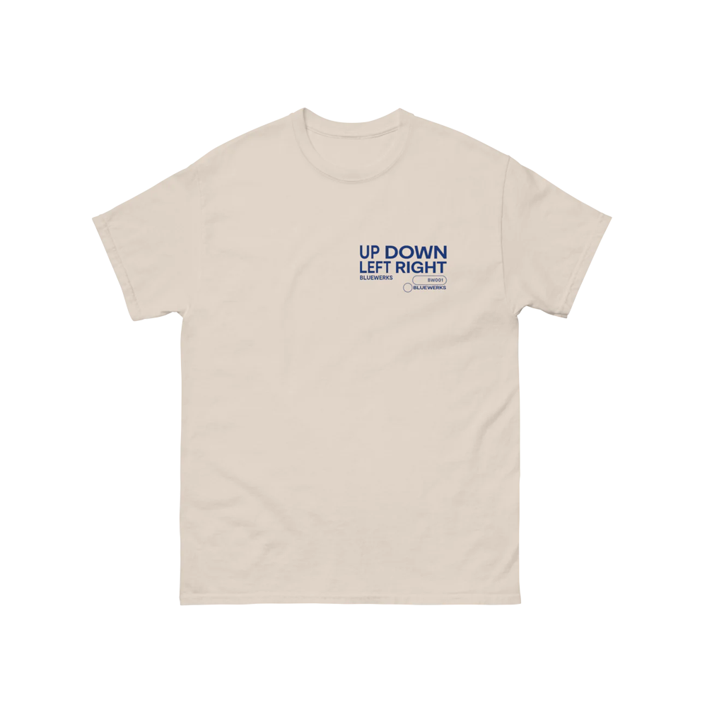 UP DOWN LEFT RIGHT T-SHIRT front