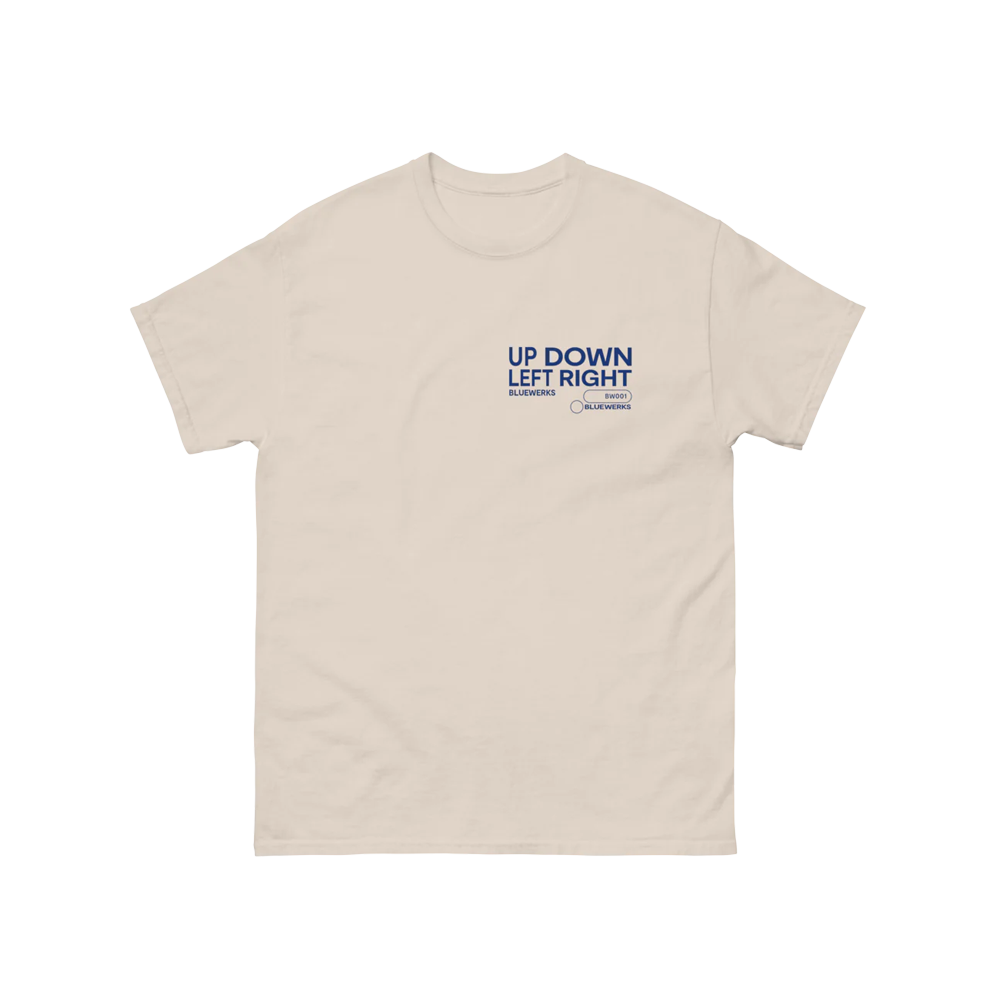 Up Down Left Right T-Shirt - Astralwerks Label Store